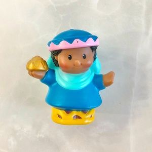 2008 Fisher Price Little People Christmas Nativity Wise Man Blue Black Figure